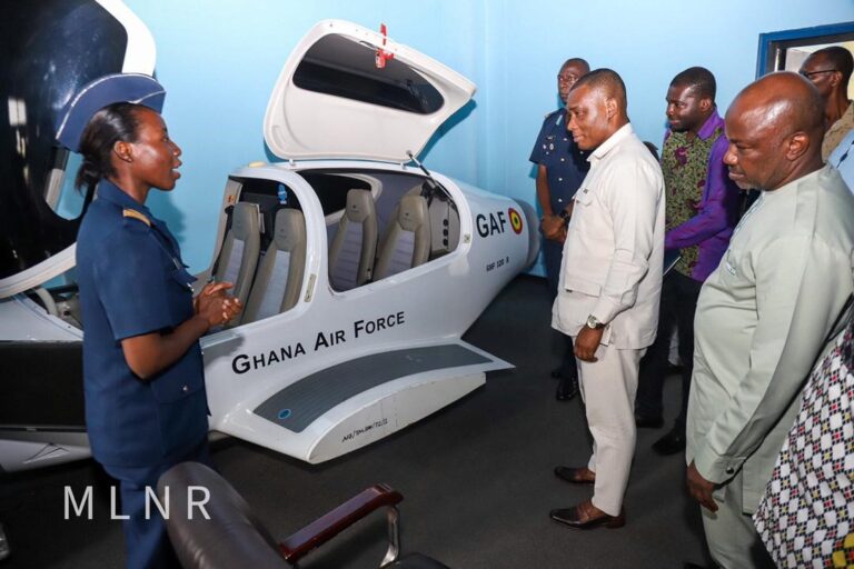 Inspection of the anti-galamsey aircraft