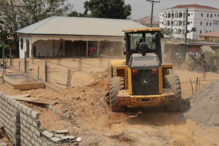 Some scenes of the demolishing exercise