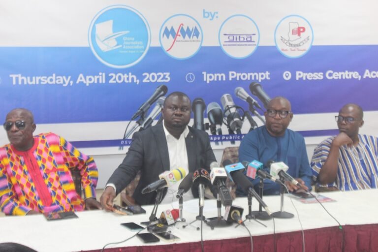 Stakeholders during the joint press conference