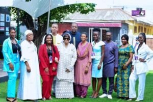 (4th left) Dr Erieka Bennett, Founder of DAF, in a group picture with team after the DAFYETC launch