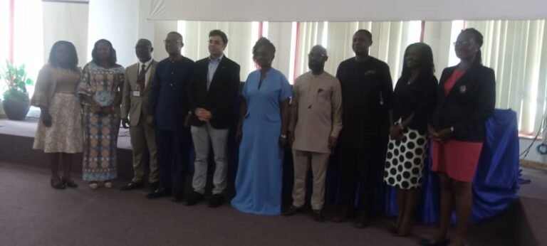 (5th right) Ama Pomaa Boateng, Deputy Minister of Communication & Digitalisation, with other stakeholders